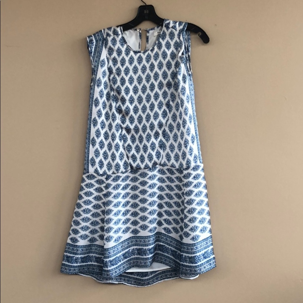 • Madewell • Skyscape Flora Diamond Dress Blue XXS - Picture 6 of 7